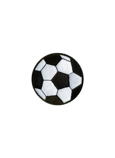 M. voetbal - strijkapplicatie - diameter 3cm