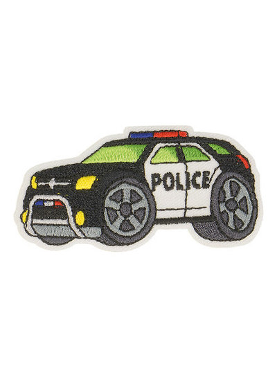 M. police car - iron on application 5*3