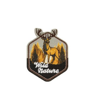 Wild nature - hert strijkapplicatie 4,5 * 6