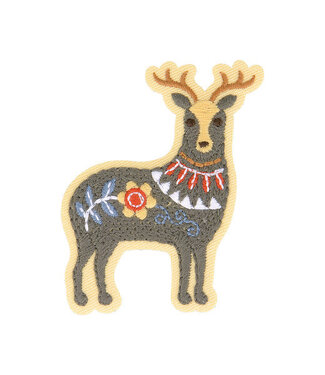 M. embroidered deer -  iron on application 6*4