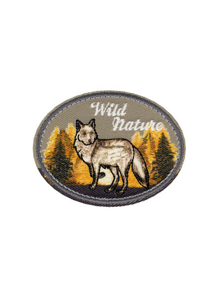 M. Wild nature - wolf strijkapplicatie 5,5 * 4,5