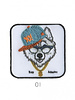 M. YO wolf rapper- iron on application - mini