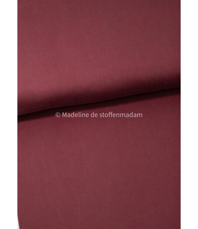 bordeaux - Sandwashed lyocell blend - licht elastisch