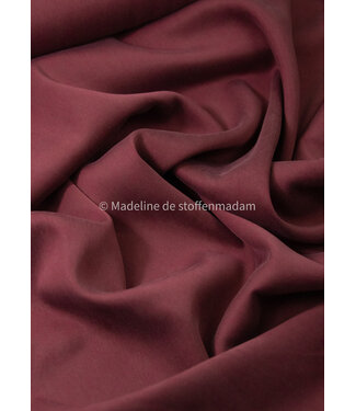 bordeaux - Sandwashed lyocell blend - licht elastisch
