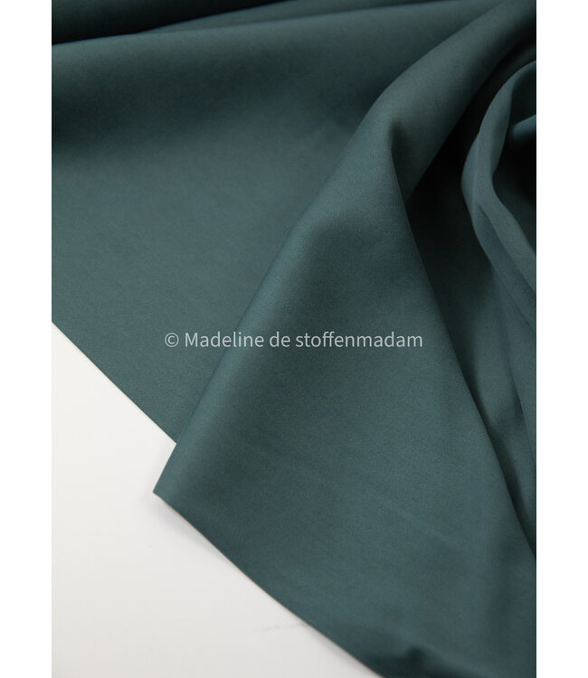 petrol - Sandwashed lyocell blend - licht elastisch