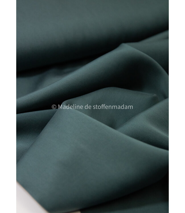 petrol - Sandwashed lyocell blend - licht elastisch