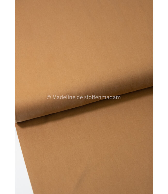 camel - Sandwashed lyocell blend - licht elastisch