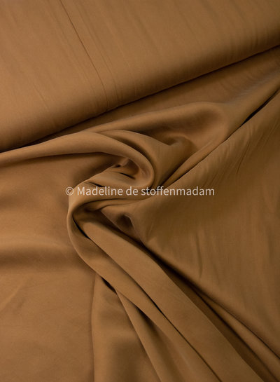 camel - Sandwashed lyocell blend - licht elastisch