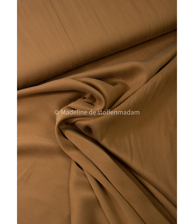 camel - Sandwashed lyocell blend - licht elastisch