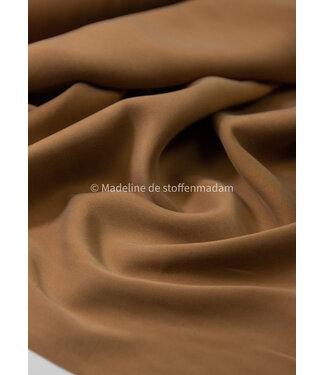 camel - Sandwashed lyocell blend - licht elastisch
