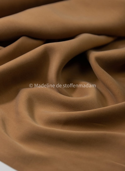 camel - Sandwashed lyocell blend - licht elastisch