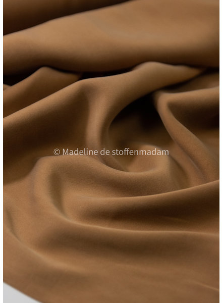 camel - Sandwashed lyocell blend - licht elastisch