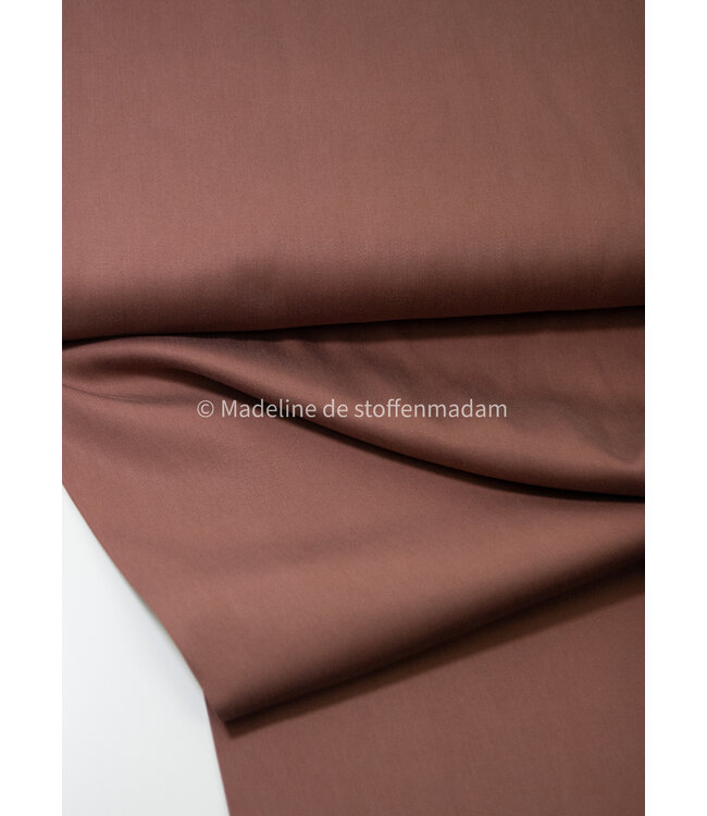 cameo bruin - Sandwashed lyocell blend - licht elastisch
