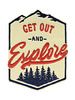 M. Get out and explore - strijkapplicatie - 10 cm 001