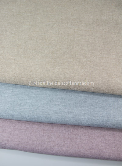 M. lichtgrijs heel mooie stevige stof - met fleece achterkant - perfect voor tassen of om te stofferen - voor interieur