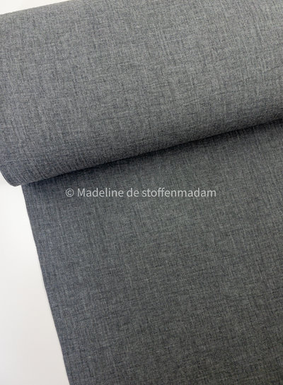 melange gray - double gauze - tetra - GOTS
