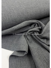 melange midden grijs - double gauze - tetra - GOTS