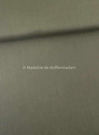 khaki - Sandwashed lyocell blend - licht elastisch