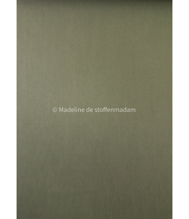 khaki - Sandwashed lyocell blend - licht elastisch