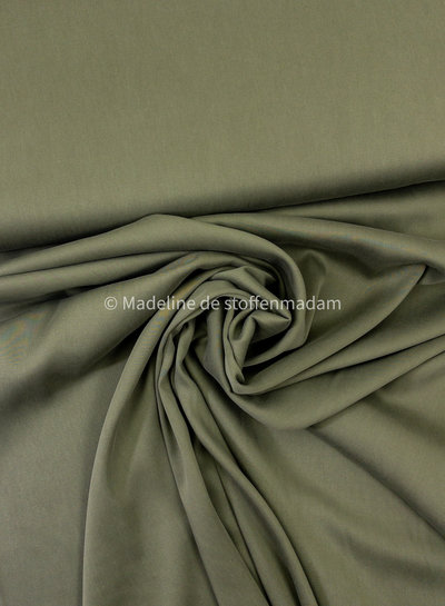 khaki  - Sandwashed lyocell blend