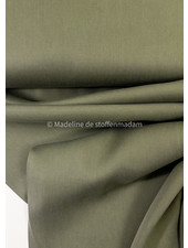 khaki - Sandwashed lyocell blend - licht elastisch