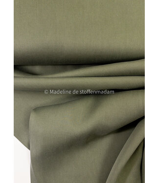 khaki  - Sandwashed lyocell blend