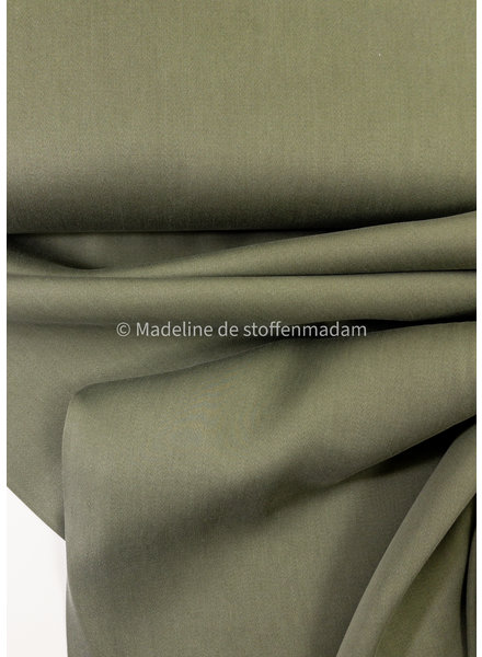 khaki  - Sandwashed lyocell blend