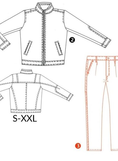 jacket and pants men - pattern 1081 it's a fits