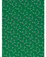 Swafing bright green with little flowers - woven viscose - organic