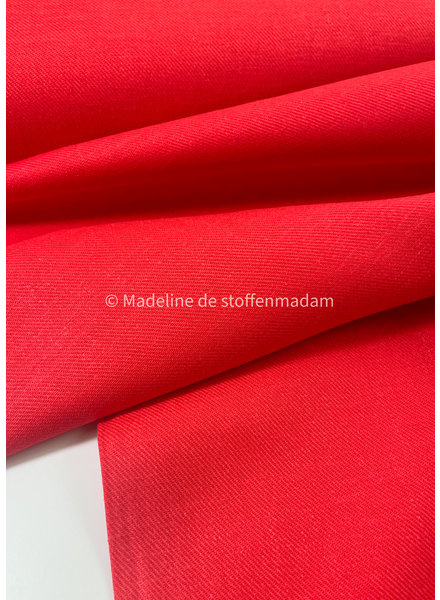 M. red - viscose linen blend