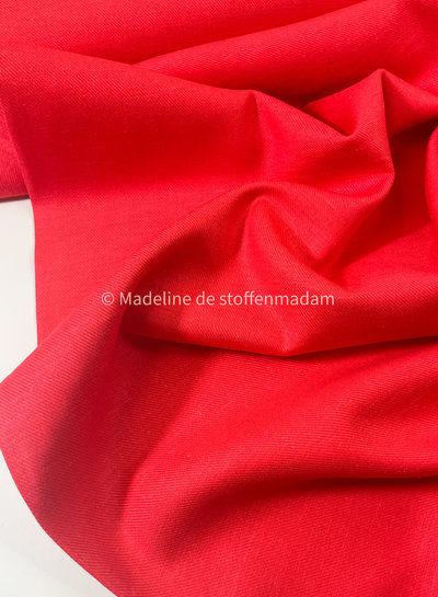 M. red - viscose linen blend