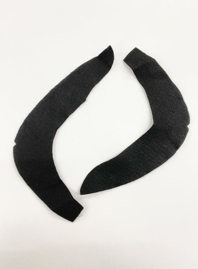 Sleeve heads - black - sold by the pair