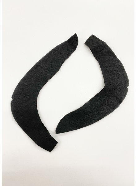 Sleeve heads - black - sold by the pair