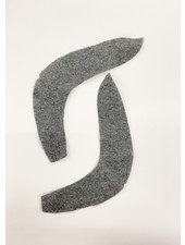 Sleeve heads - grey - sold by the pair