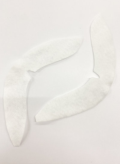 Sleeve heads - white - sold by the pair