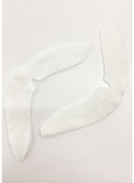 Sleeve heads - white - sold by the pair