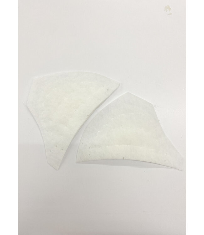 mantel schoudervulling - epaulette - wit - per paar