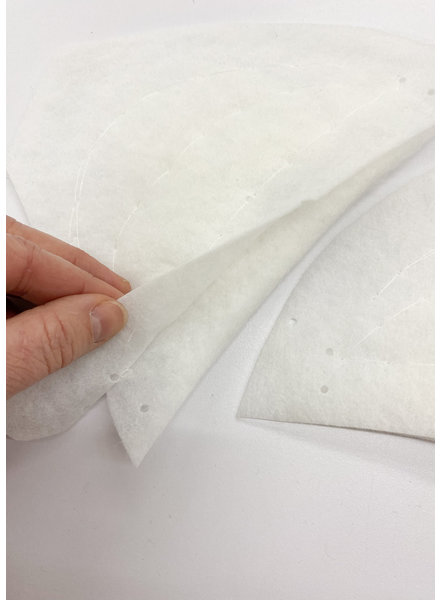 mantel schoudervulling - epaulette - wit - per paar