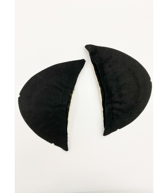 mantel schoudervulling met mousse - 15mm - zwart - per paar