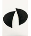 mantel schoudervulling met mousse - 15mm - zwart - per paar