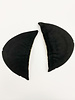 M. sleeve pads with mousse 15mm - black- sold by the pair