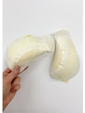 preformed with sleeve head - sleeve pads with mousse 15mm - white - sold by the pair