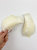 preformed with sleeve head - sleeve pads with mousse 15mm - white - sold by the pair
