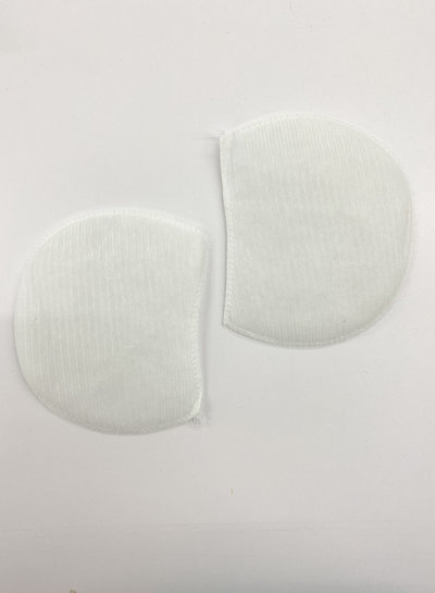 M. thin schoulder pads for t-shirts - white