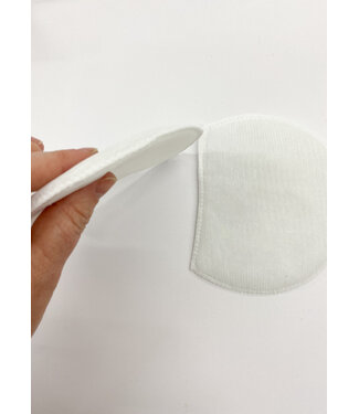 thin schoulder pads for t-shirts - white