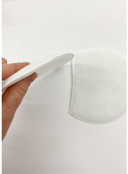 thin schoulder pads for t-shirts - white