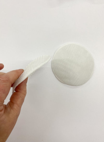 ronde raglan schoudervulling, lichtjes voorgevormd - wit