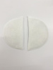 half moon schoulder pad with fibrefil - wit - by the pair