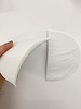 half moon schoulder pad with mousse - white - by the pair