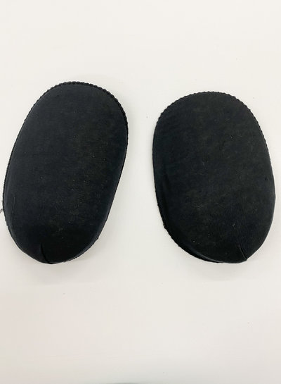 solid raglan schoulder pads with mousse - 20mm - black